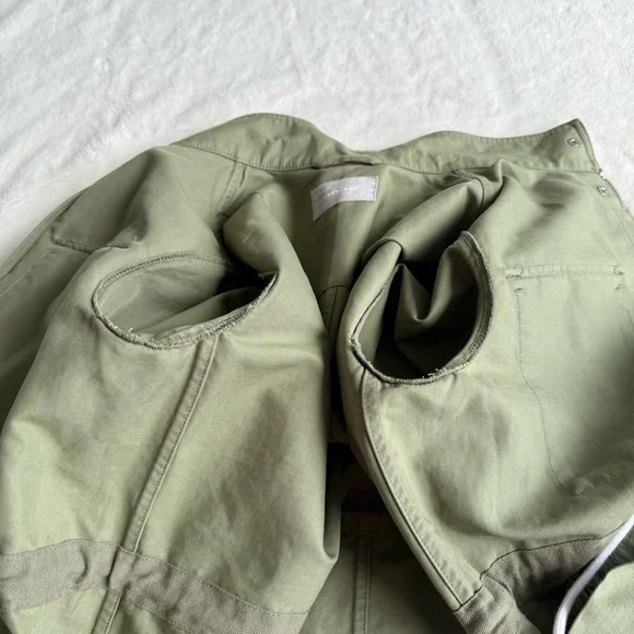 Everlane The Modern Utility Long Sleeve Zip Green Jacket S - Picture 10 of 14